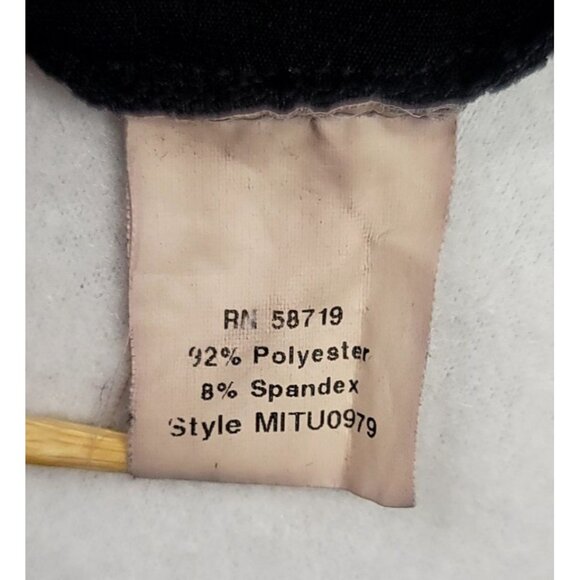 Notations Womens XL Black Pleated Scoop Neck Short Sleeve Top - Picture 5 of 8